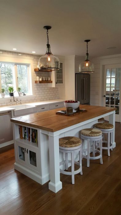 25+ Kitchen Island Ideas with Seating & Storage » Jessica ...