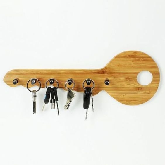 black key holder for wall