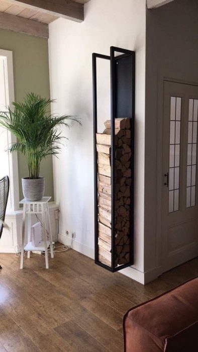 37+ Amazing DIY Firewood Rack &amp; Storage Ideas - Indoor 