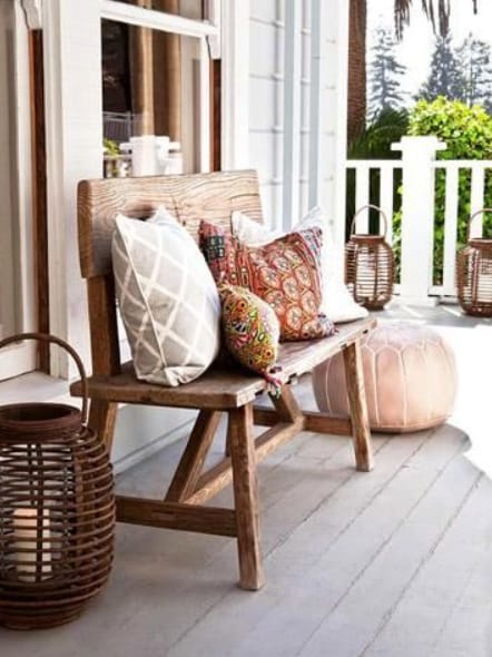 bench porch ideas