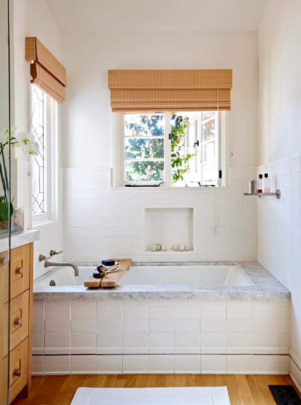 bathroom window casing ideas