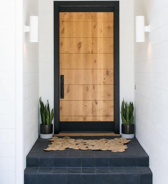 Modern entry door casing » Jessica Paster