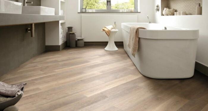 elegant and practical bathroom flooring